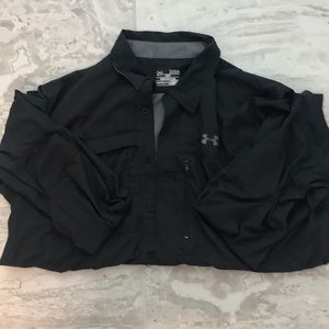 Under Armour Black Casual Button Down Shirt
